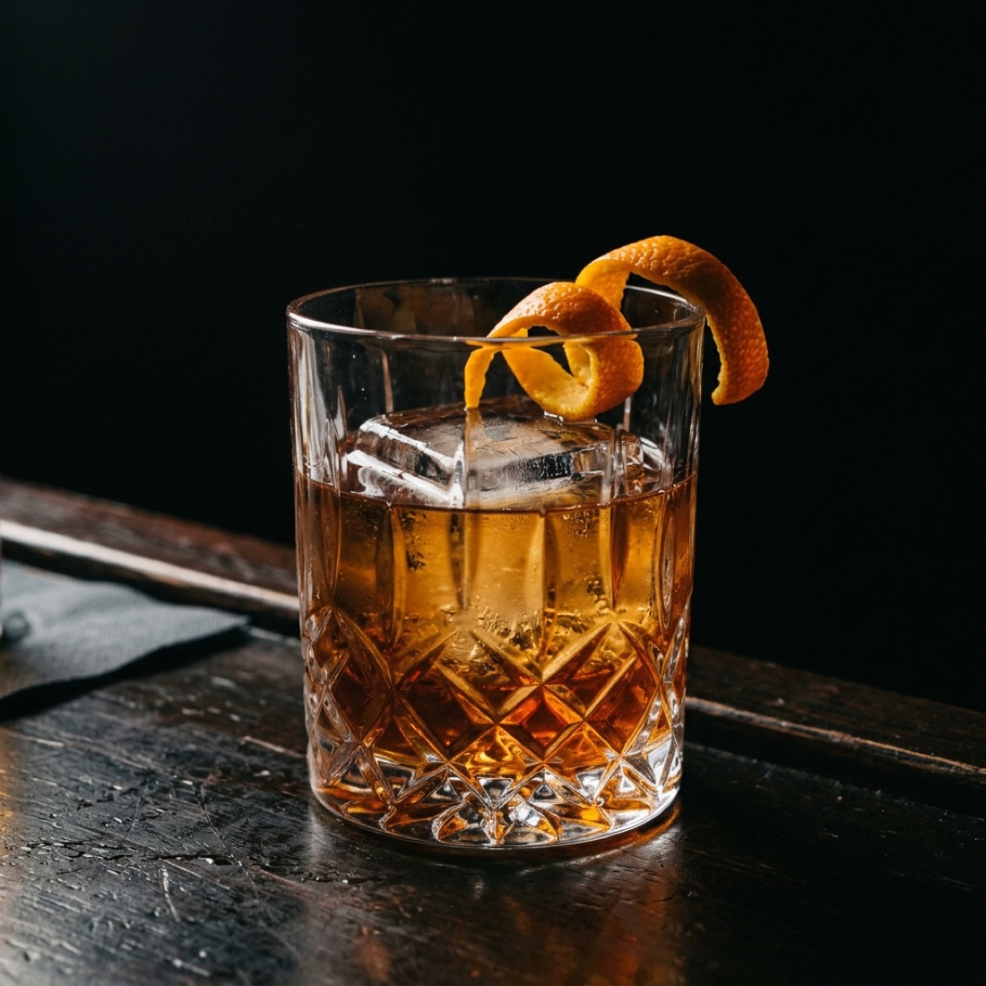 Old Fashioned mit Eiswürfel