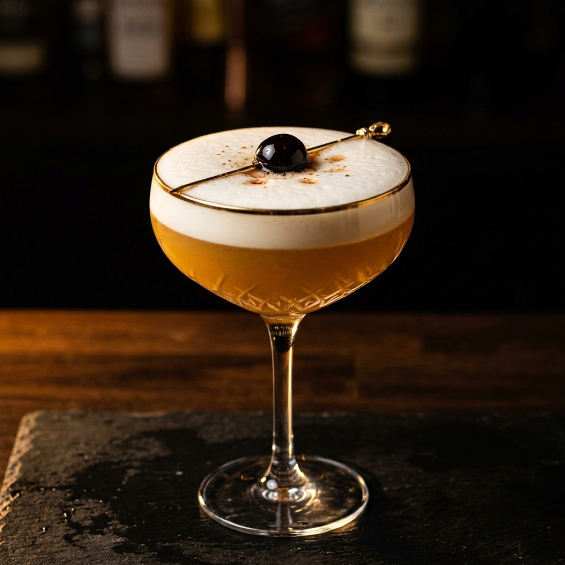 Whiskey Sour mit Schaumkrone