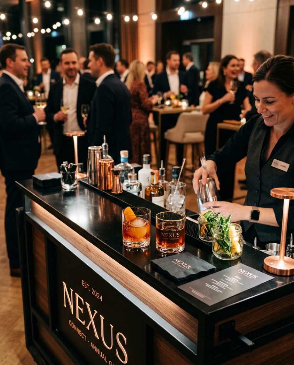 Mobile Bar bei Firmenevent